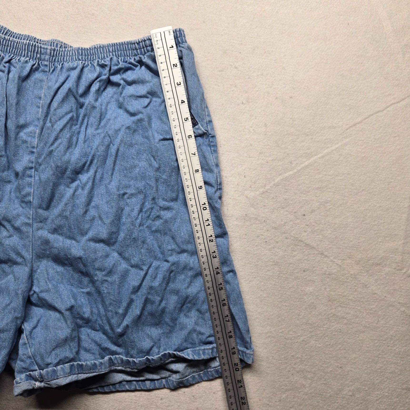 Vintage VINTAGE CHIC Blue Jean Denim High Waisted Bermuda Shorts Women's Size 26W Size 26" / US 2 / IT 38 - 5 Thumbnail