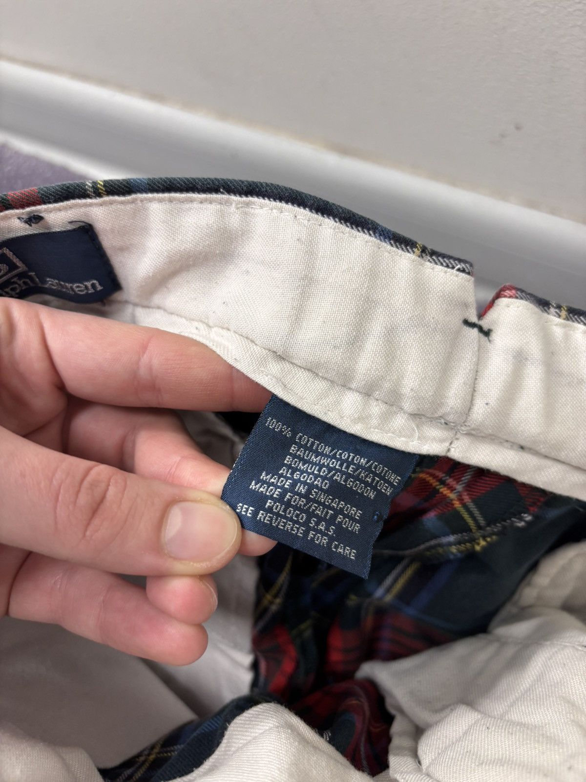 Polo Ralph Lauren Vintage Polo Ralph Lauren Men’s Tartan Plaid Pants Trousers Size US 38 / EU 54 - 13 Thumbnail