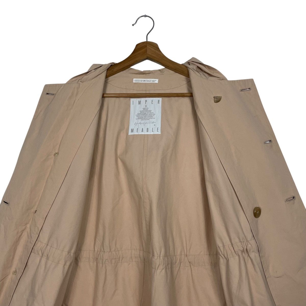 Yohji Yamamoto Yohji Yamamoto Imper Meable Hooded Coat Size M / US 6-8 / IT 42-44 - 13 Thumbnail
