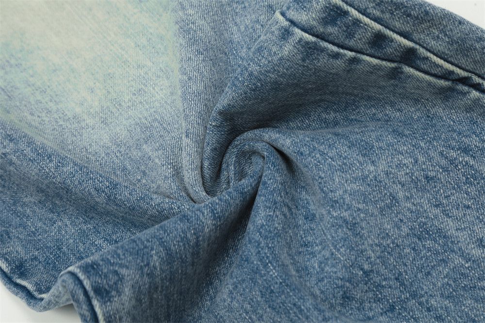 Japanese Brand × Jean Gradient washed distressed casual scimitar jeans y2k Size US 34 / EU 50 - 6 Thumbnail
