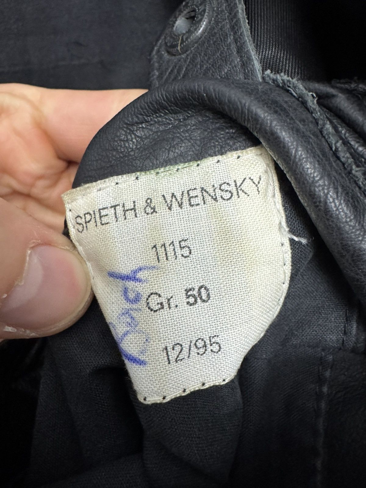 Vintage Polizei Vintage OG German Leather Boxy Black Zip Jacket Rare Size US XL / EU 56 / 4 - 6 Thumbnail