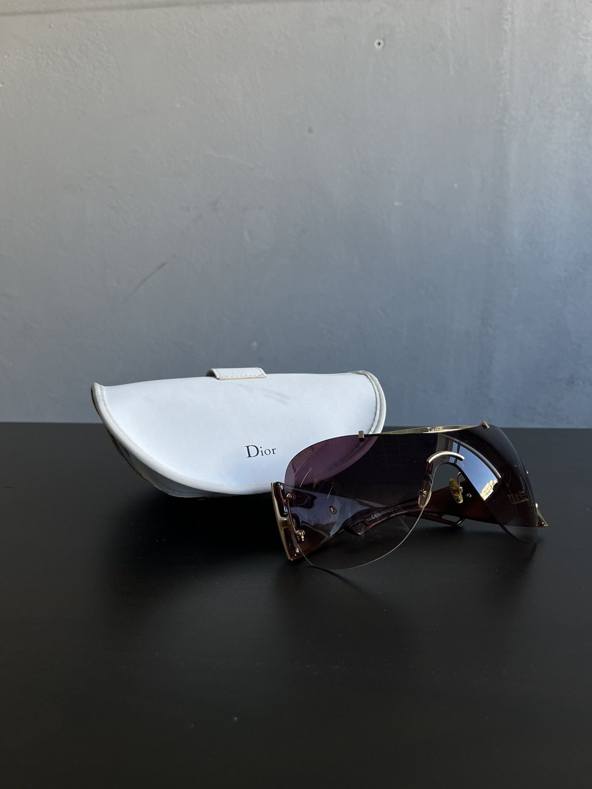 image of Vintage Dior Diorito 1 Sunglasses Luxury in Brown Gold, Women's