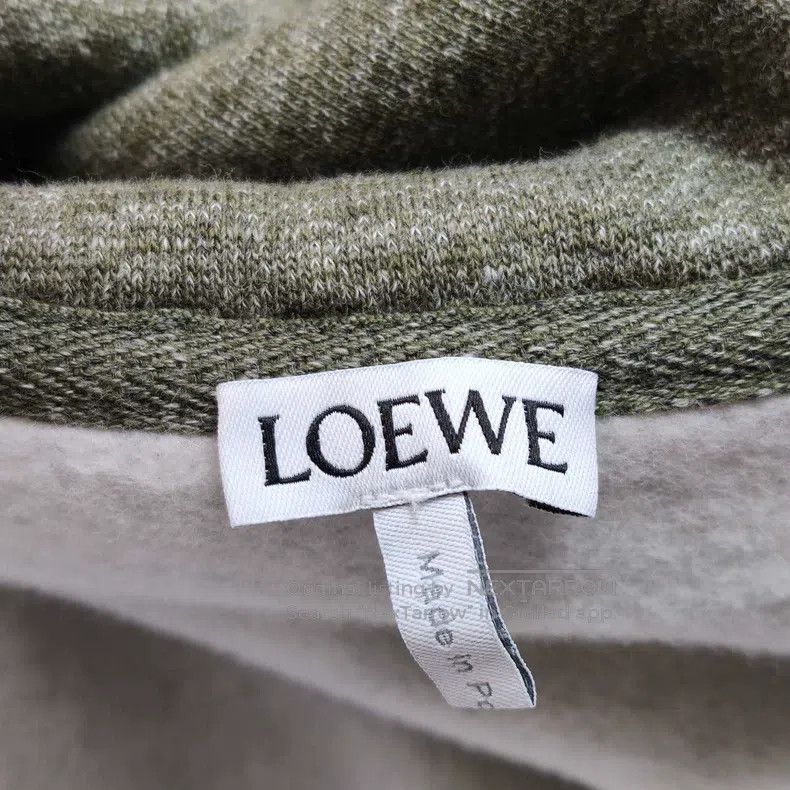 Loewe Loewe Cotton logo embroidered hooded sweatshirt Size S / US 4 / IT 40 - 4 Thumbnail