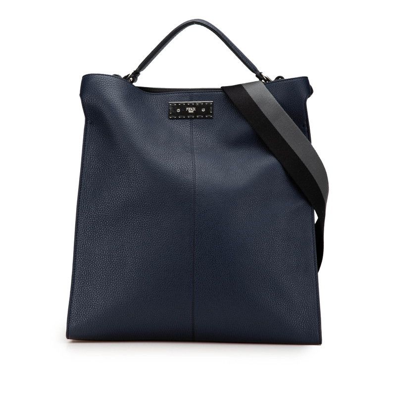 Fendi Fendi Leather Peekaboo X-Lite 2Way Bag 7Va447 Leather Shoulder Bag 7Va447 in Blue, Women's