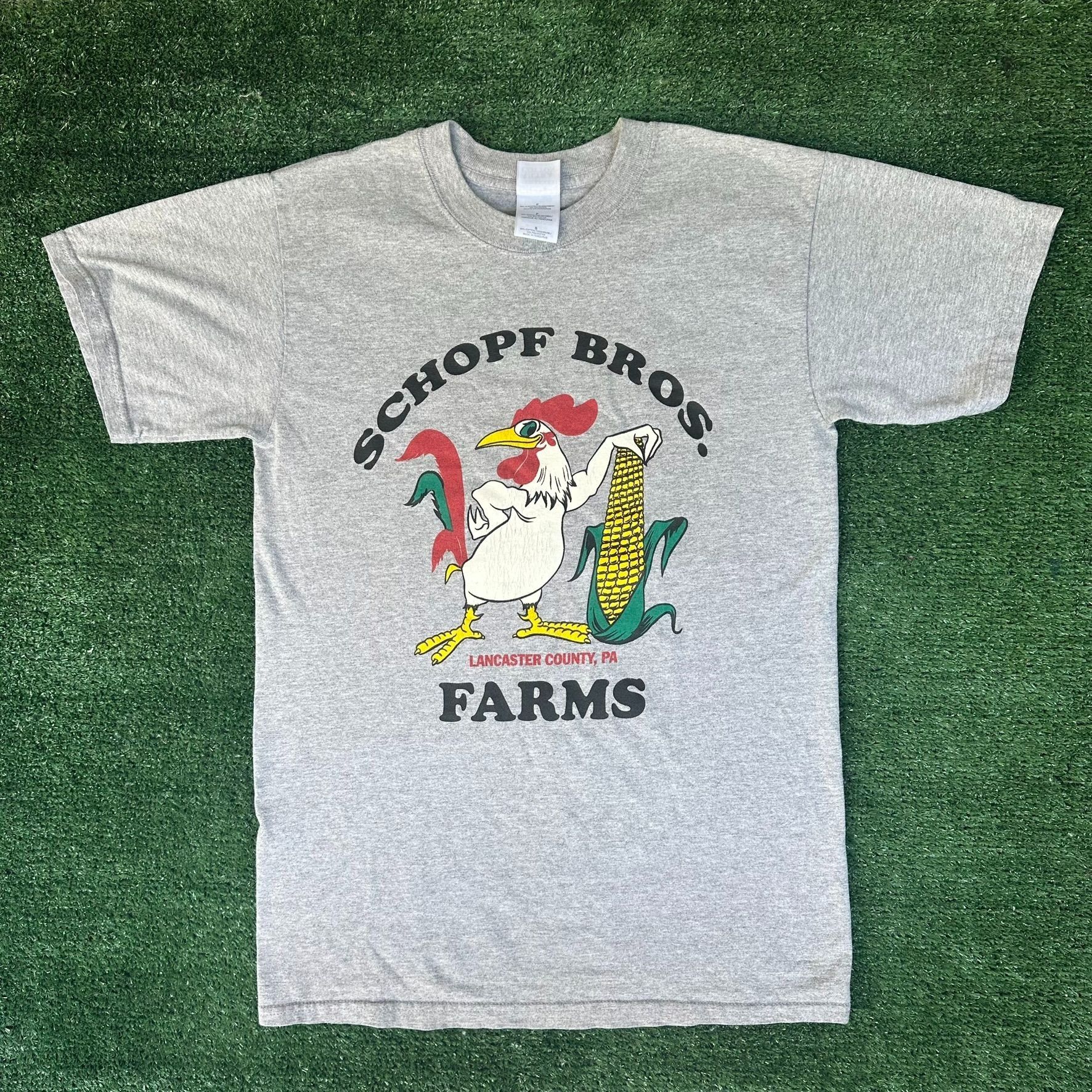 Vintage Vintage Y2K Schopf Bros Farm T-Shirt Lancaster PA Rural Agri Size US S / EU 44-46 / 1 - 1 Thumbnail