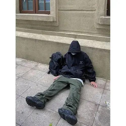 Japanese Brand × Vintage baggy street pants with many pockets Size US 32 / EU 48 - 2 Thumbnail