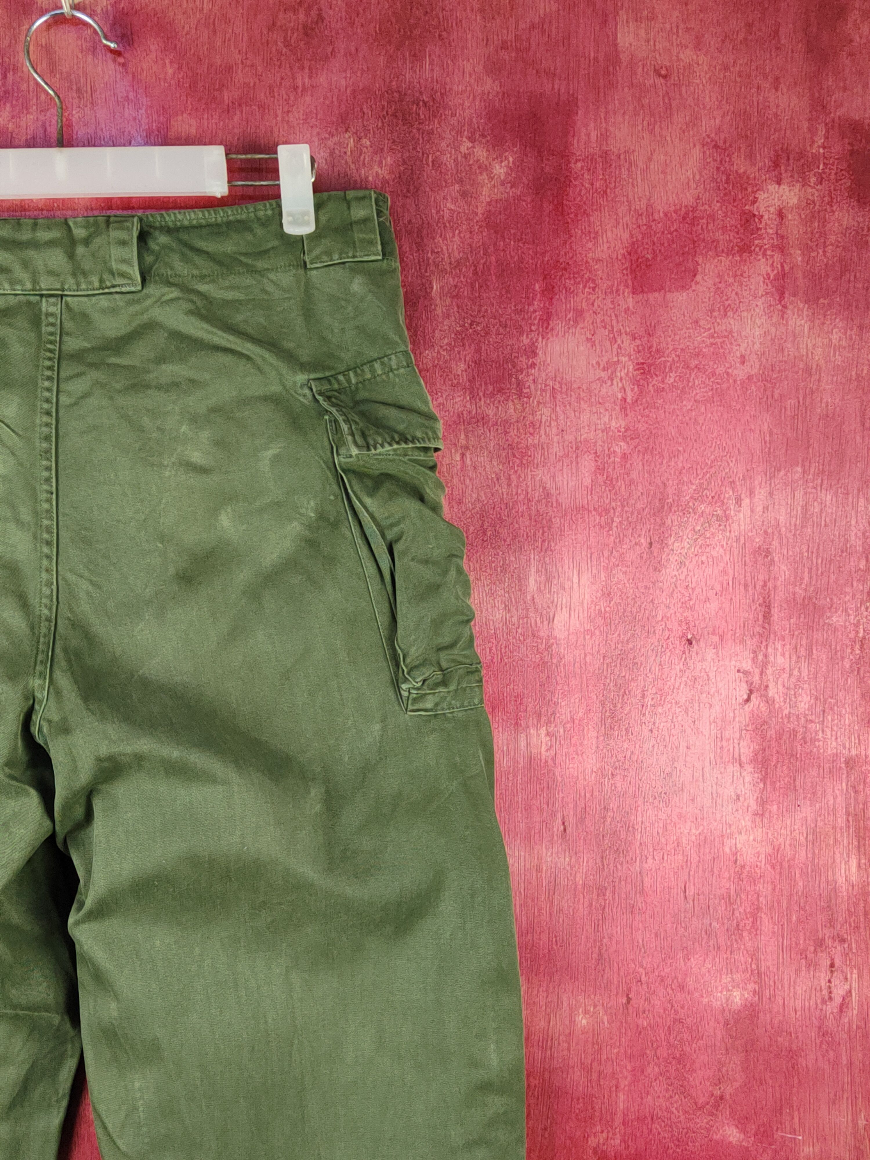 Vintage Japan military Green double knee Tactical Cargo Pants #S2049 Size US 31 - 10 Thumbnail