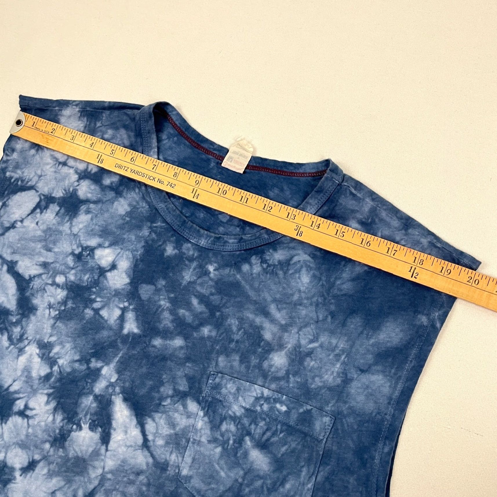Champion Champion Todd Snyder Tank Top Shirt Mens 2XL Blue Tie Dye Active Workout Slim Fit Regular Graphic? No Size US XXL / EU 58 / 5 - 6 Thumbnail