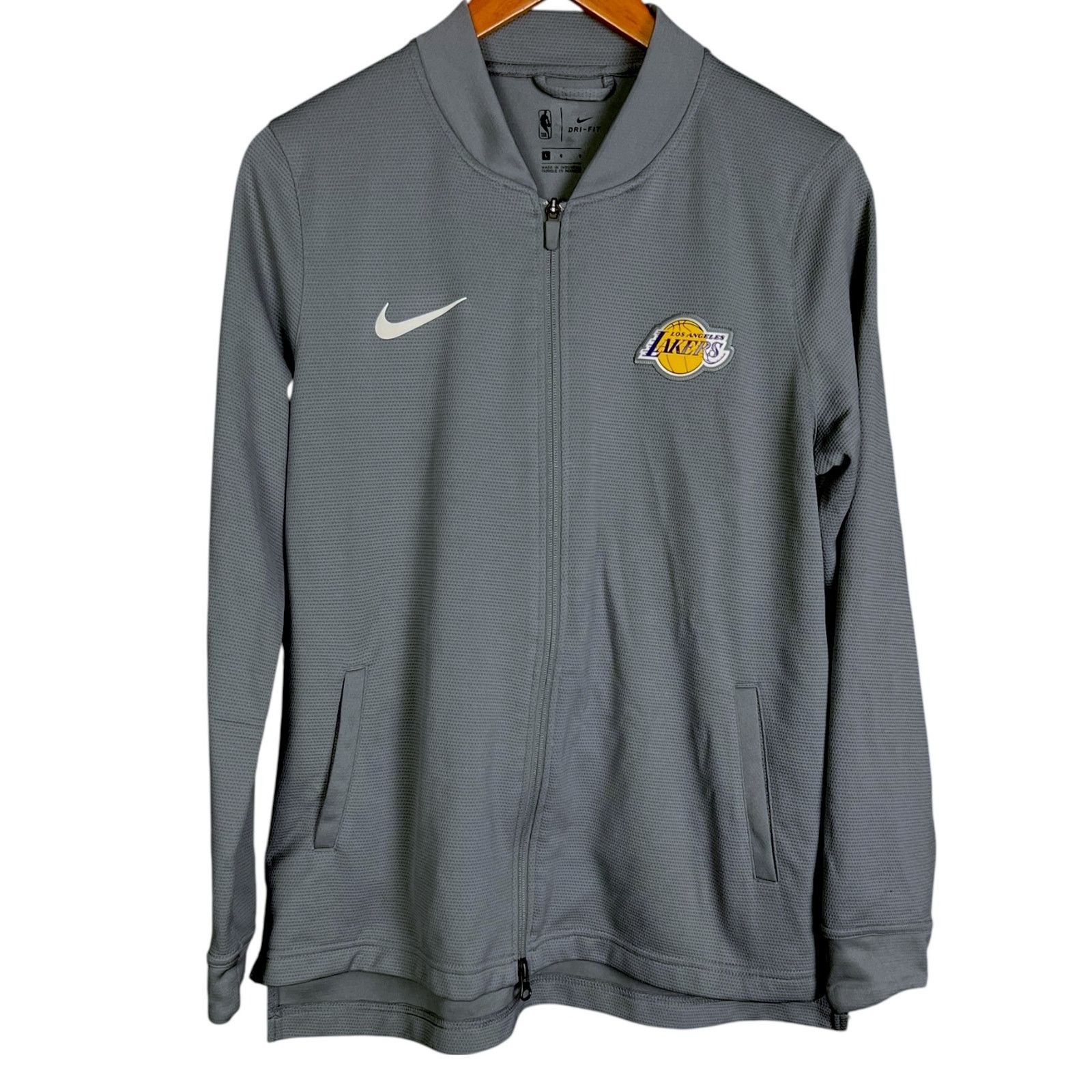 Nike LA Lakers Nike Dri Fit Lightweight Mens L Full Zip Jacket Size US L / EU 52-54 / 3 - 8 Thumbnail