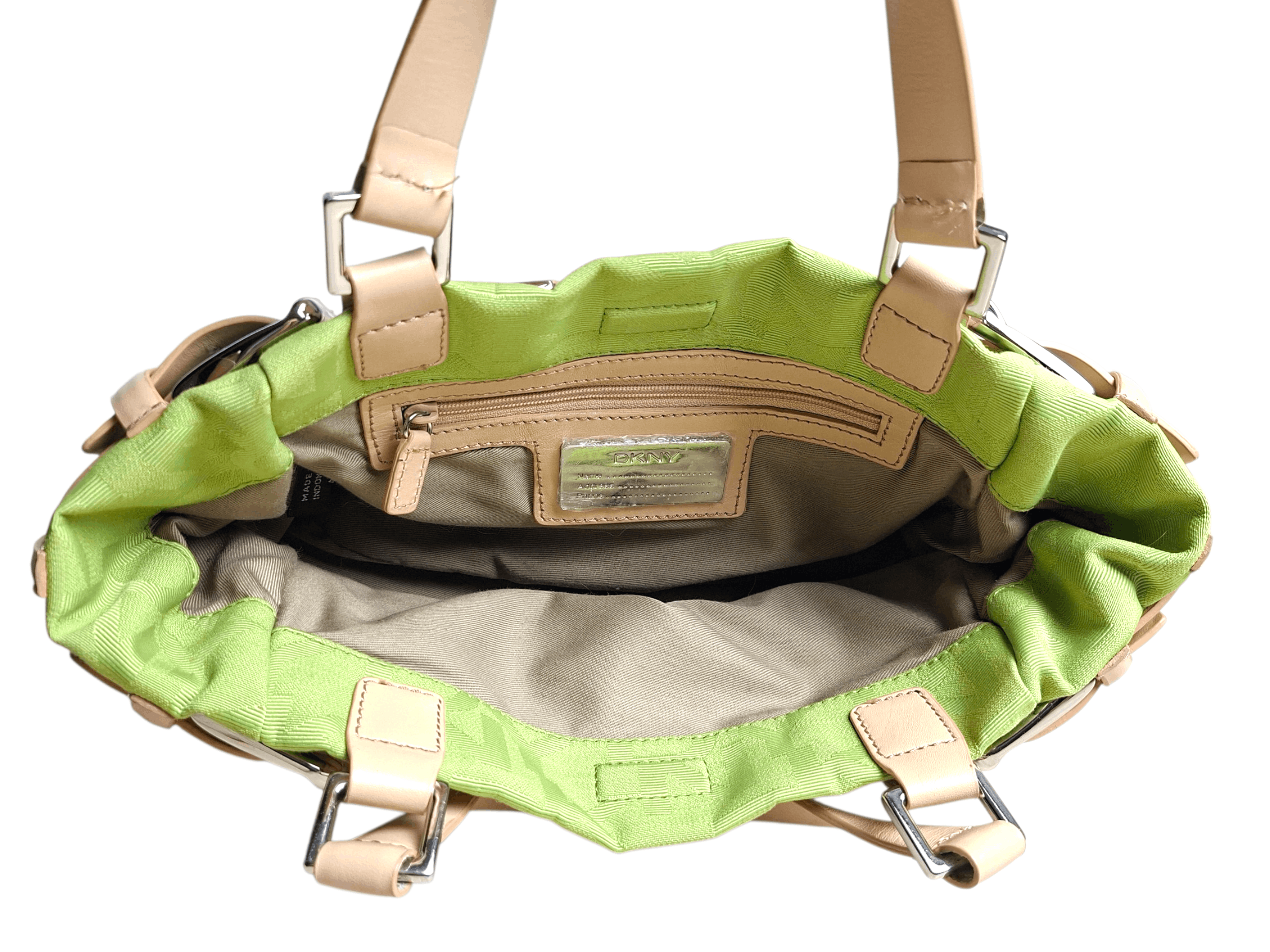DKNY DKNY Y2K Lime Green Monogram Buckle Bag Size ONE SIZE - 8 Thumbnail