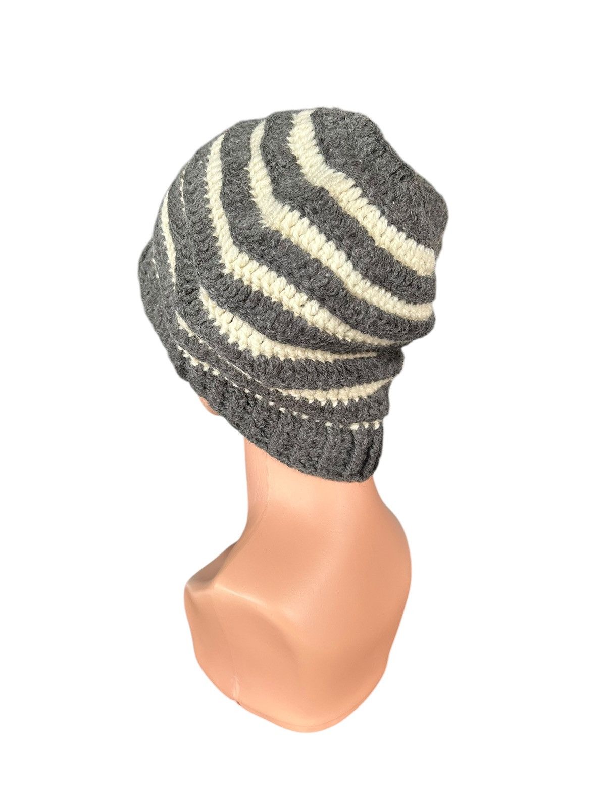 Japanese Brand × Kapital × Vintage Crochet Knitted Handmade Big Beanie Hats Size ONE SIZE - 3 Thumbnail