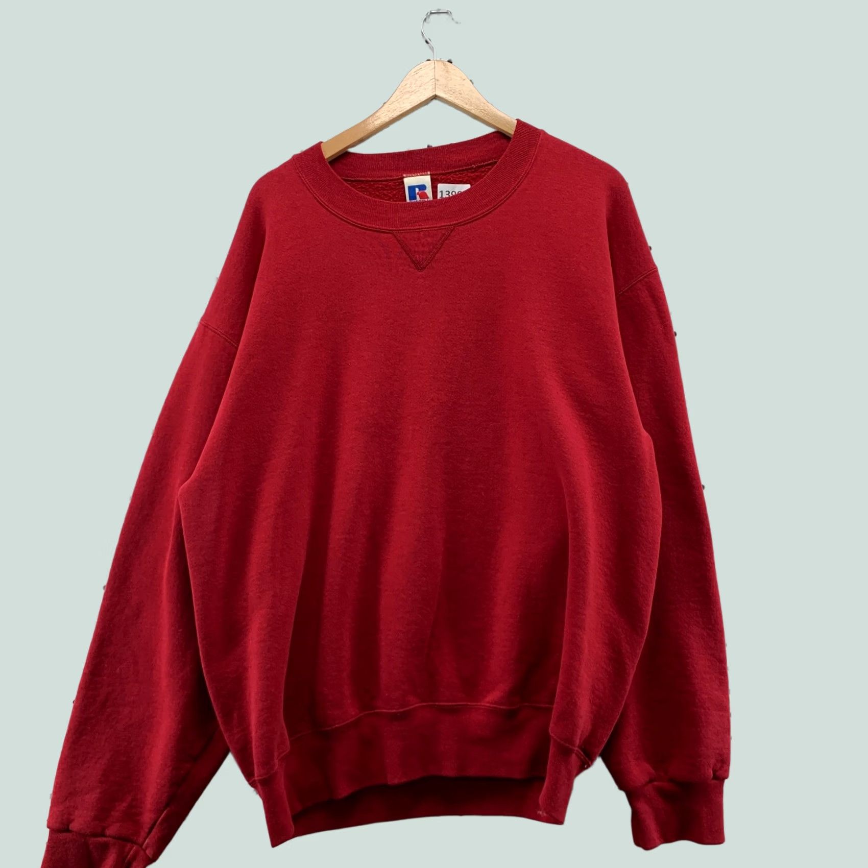 Russell Athletic VINTAGE Russell Athletic Sweatshirt Mens Large Tall LT Red Fleece Crewneck Sports 90s Men Größen? Size US L / EU 52-54 / 3 - 1 Thumbnail