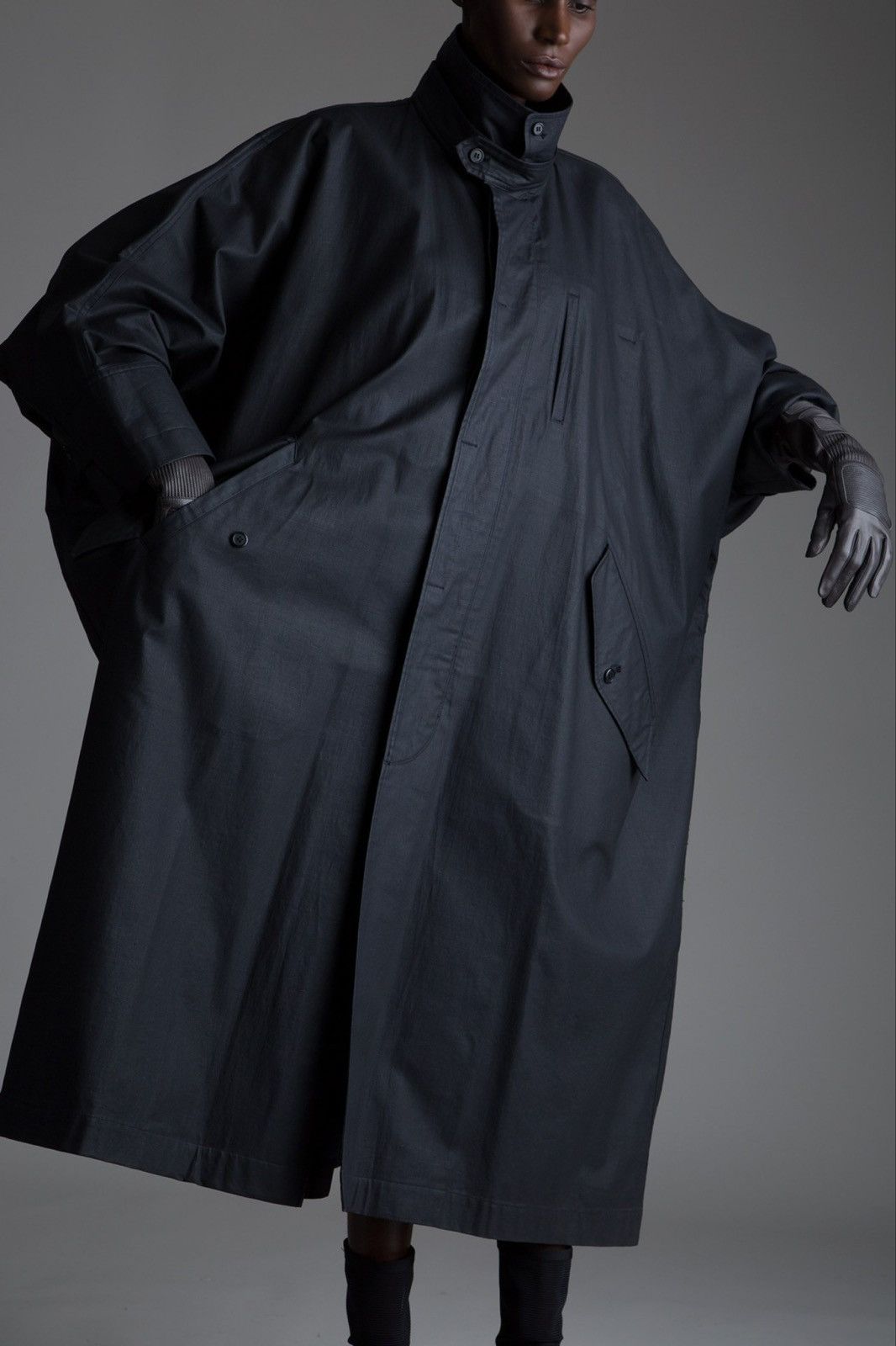Issey Miyake 🔥A/W 1980'S ISSEY MIYAKE PERMANENTE OVERSIZED COAT JACKET Size US M / EU 48-50 / 2 - 23 Thumbnail