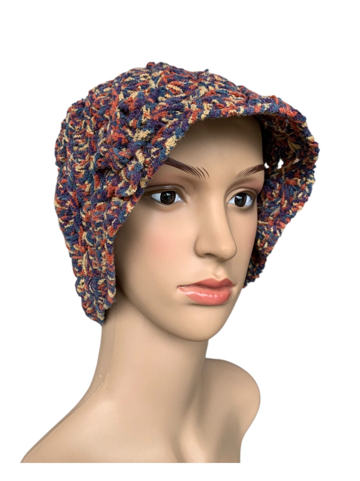 Designer × Japanese Brand × Kapital Women Knit Bucket Hat Crochet Fisherman Hat Size ONE SIZE - 4 Thumbnail