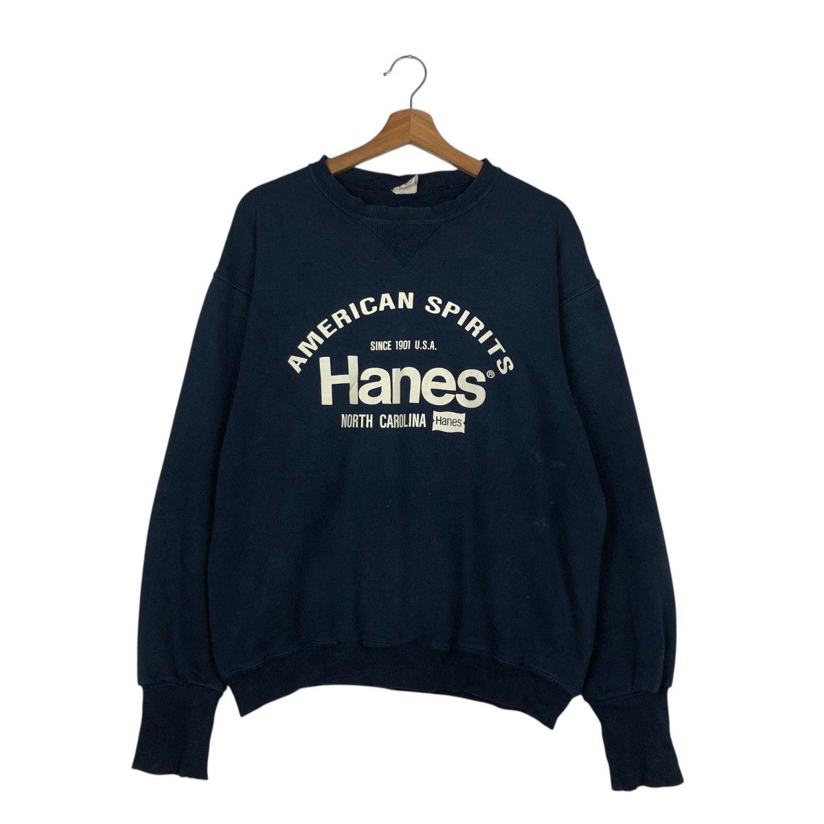 Other 📌Vintage Sweatshirt Hanes Big Logo Spell Out Size US L / EU 52-54 / 3 - 2 Thumbnail