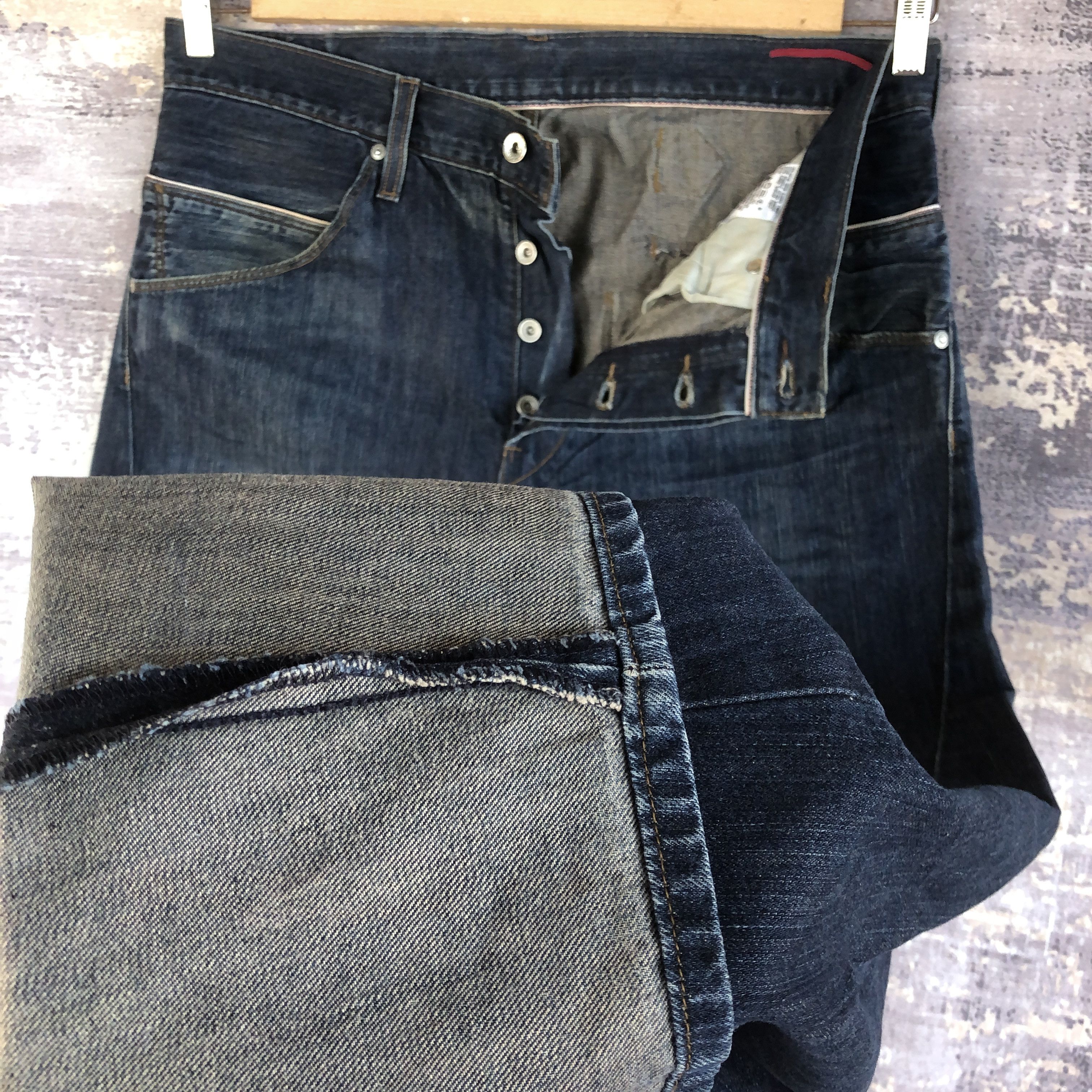 Levi's Vintage Levis Buckle Back Jeans Levi's 545 Indigo Denim Size US 36 / EU 52 - 8 Thumbnail