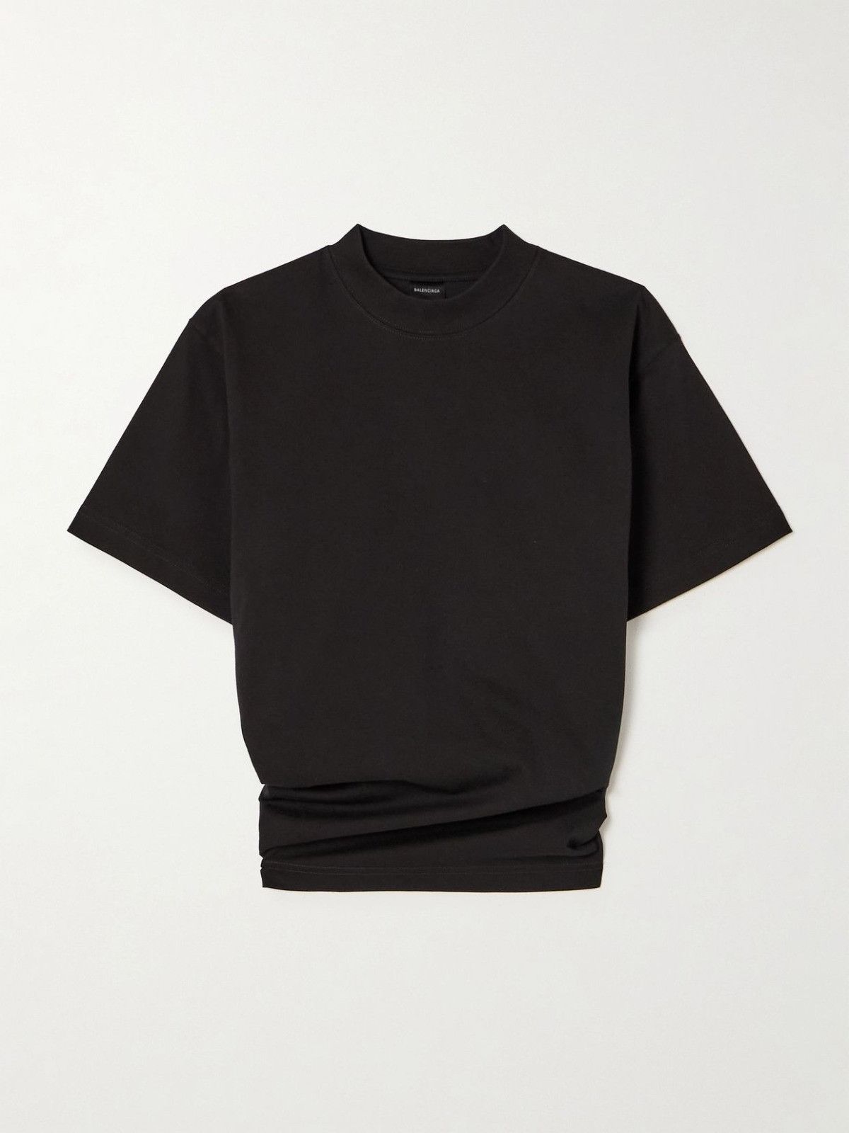 Balenciaga oc11z0426 Knotted T-Shirt Small Fit in Black Size XL / US 12-14 / IT 48-50 - 1 Thumbnail