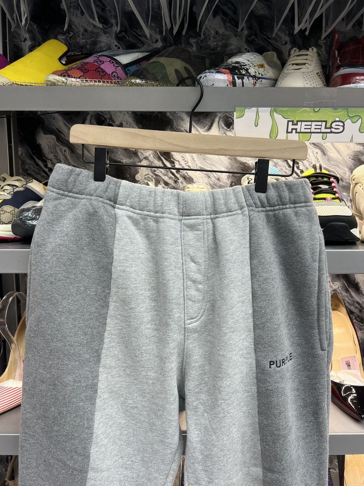 Purple Brand Purple Brand Heavyweight Word Mark Sweatpants Size US 35 - 3 Thumbnail