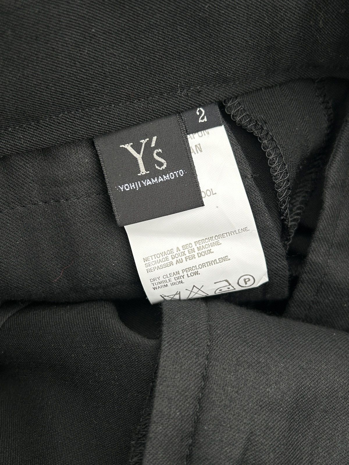 Yohji Yamamoto Vintage Y’s Yohji Yamamoto SS 2000 Wool Trousers Pants Size 24" / US 00 / IT 34 - 8 Thumbnail