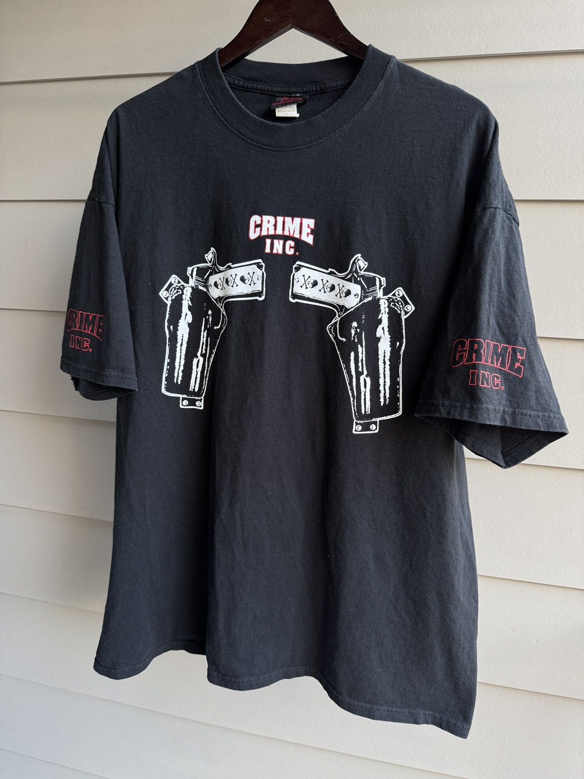 Drain Gang Crime Ink “Shoot Informants Not Drugs” made in Frisco USA Size US XXL / EU 58 / 5 - 2 Thumbnail