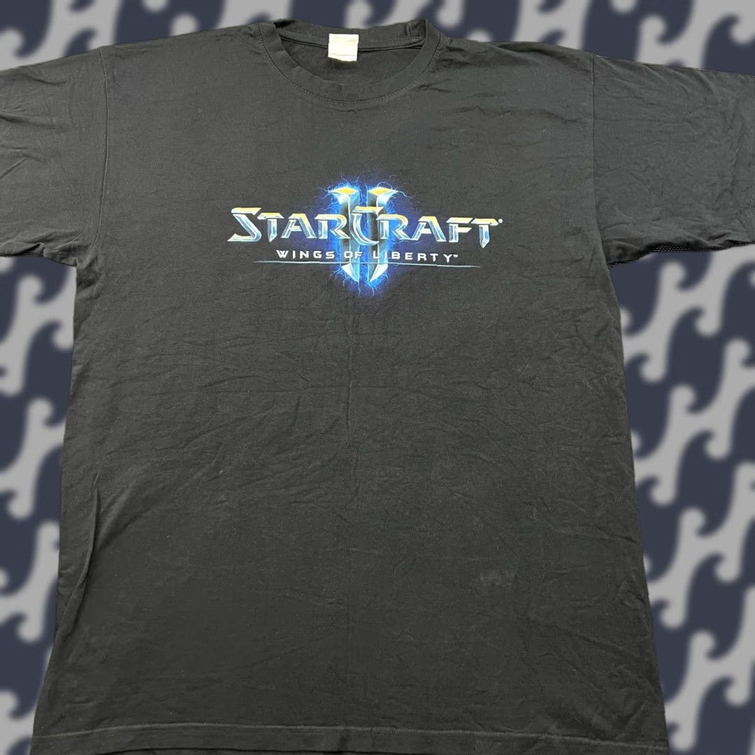 Vintage Nike Star Craft Wings of Liberty Mens Shirt XL Gray B&C T-Shirt short sleeve moisture wicking Graphic promo Size US XL / EU 56 / 4 - 1 Thumbnail