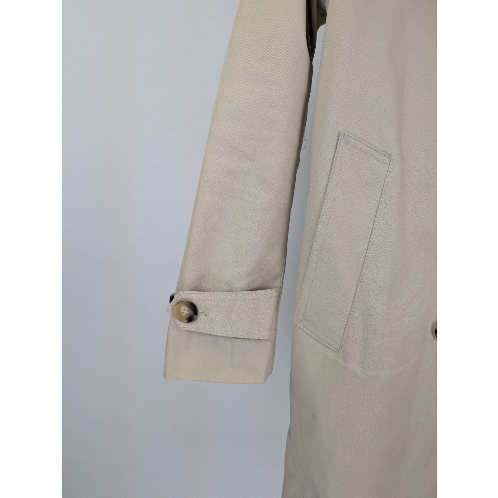 Sandro o1rshd1 CC20 double-breasted belted trench coat in beige Size US L / EU 52-54 / 3 - 5 Thumbnail