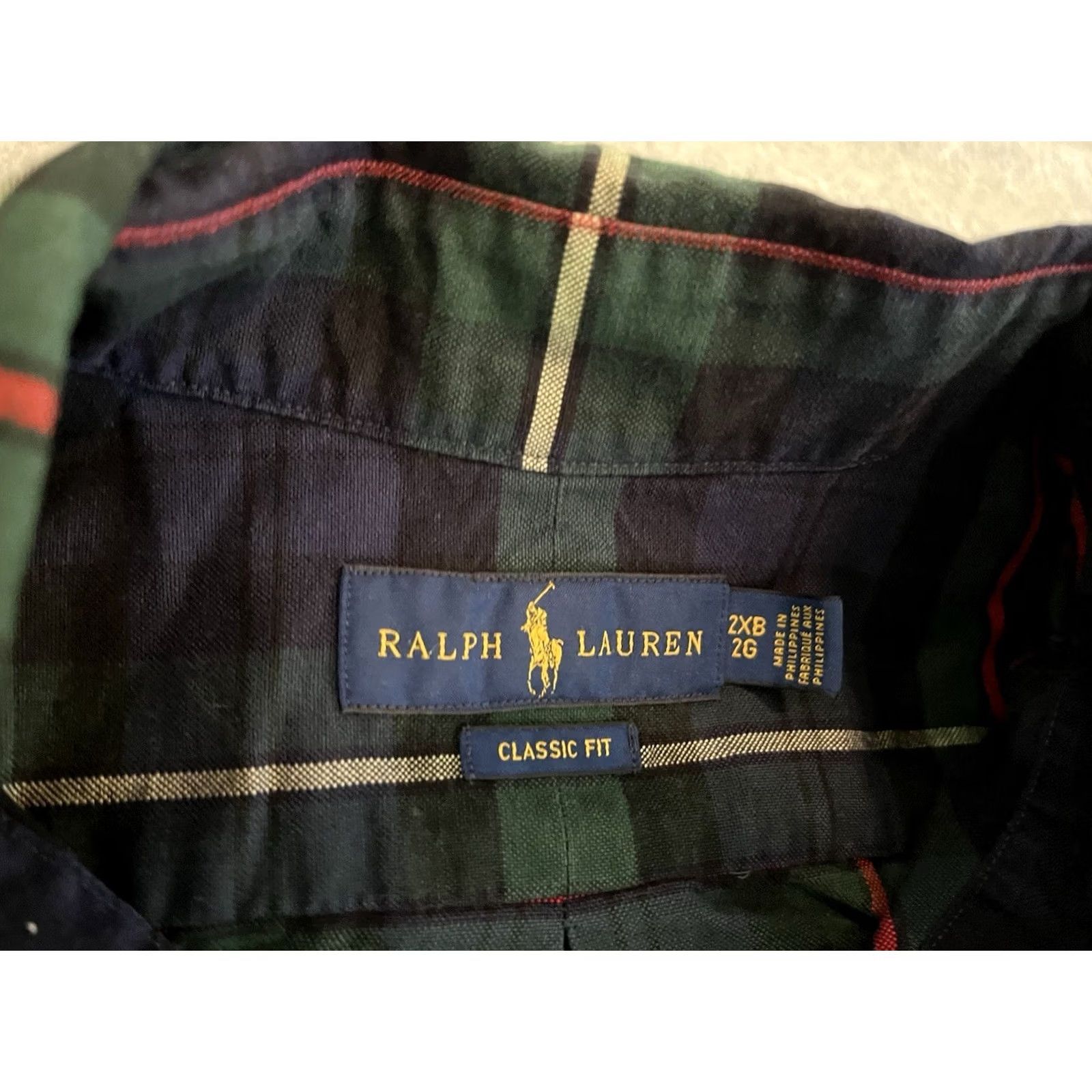 Ralph Lauren Ralph Lauren Button-Up Shirt Long Sleeve Plaid Multicolor 2XB Mens Big & Tall Green Blue Shirt Women? Size US XXL / EU 58 / 5 - 2 Thumbnail