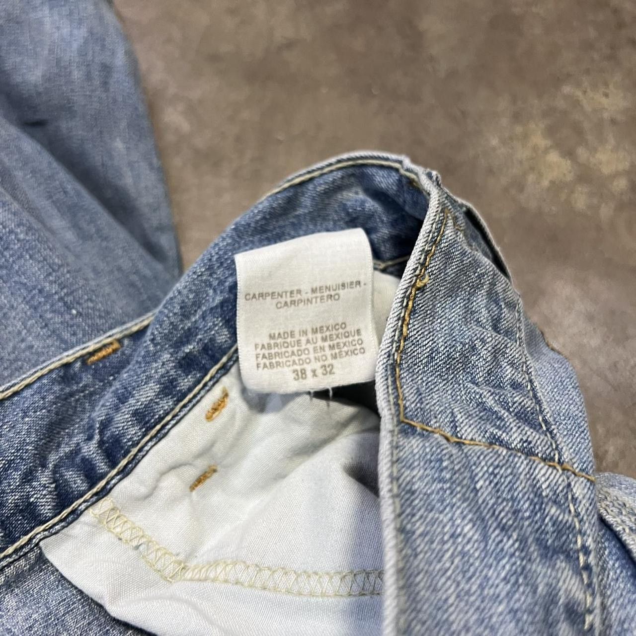 Levi's Vintage Levis Carpenter Baggy Denim Jeans Wide Leg Skater Size US 38 / EU 54 - 8 Thumbnail
