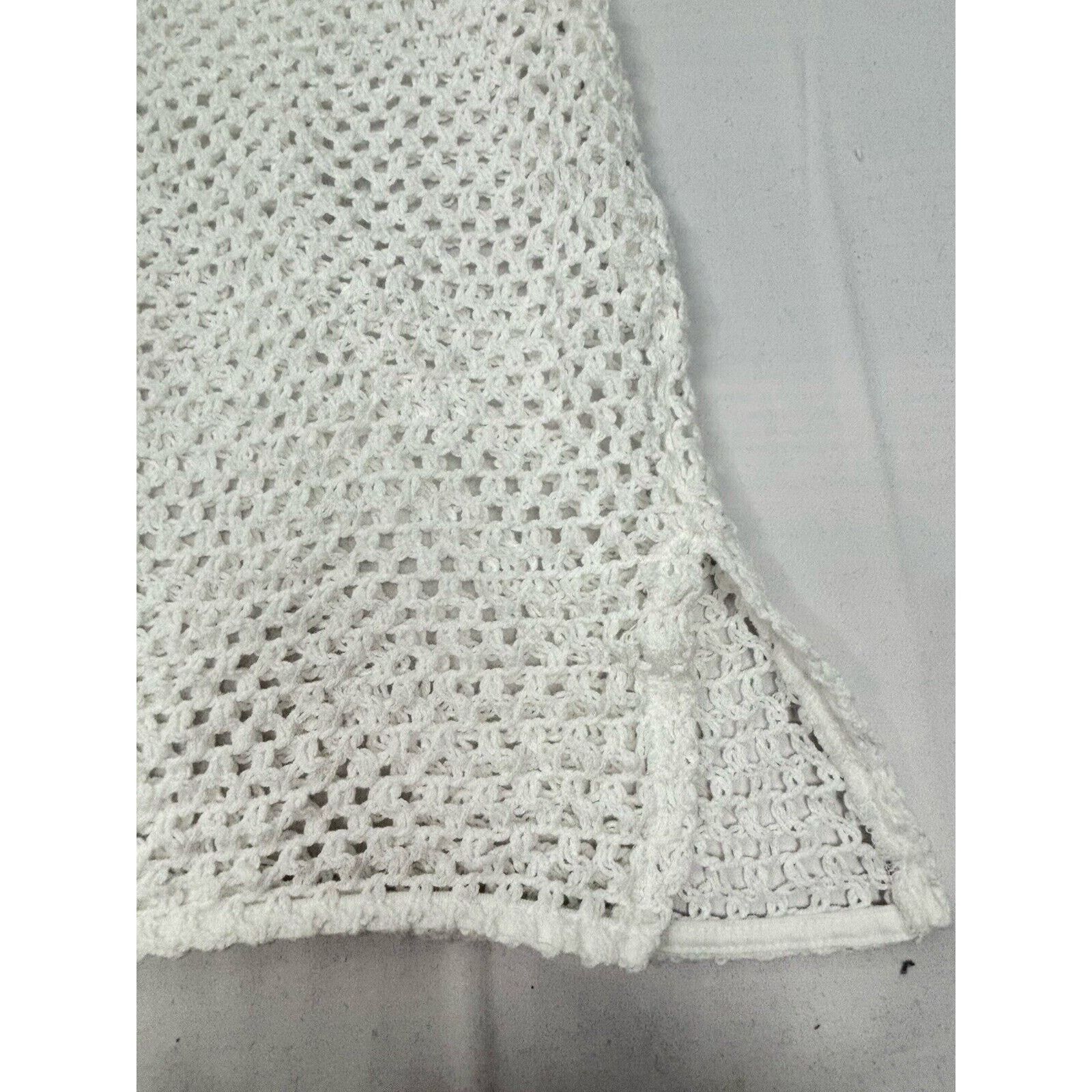 Target Basics Kona Sol Women's White Mesh Swimsuit Cover Up S Size ONE SIZE - 7 Thumbnail