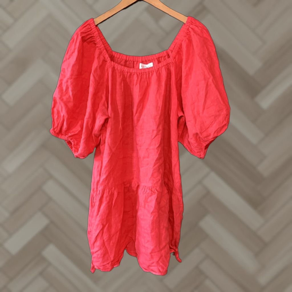 Velvet Velvet by Graham & Spencer Blouse Linen Orange M Women Size M / US 6-8 / IT 42-44 - 1 Thumbnail