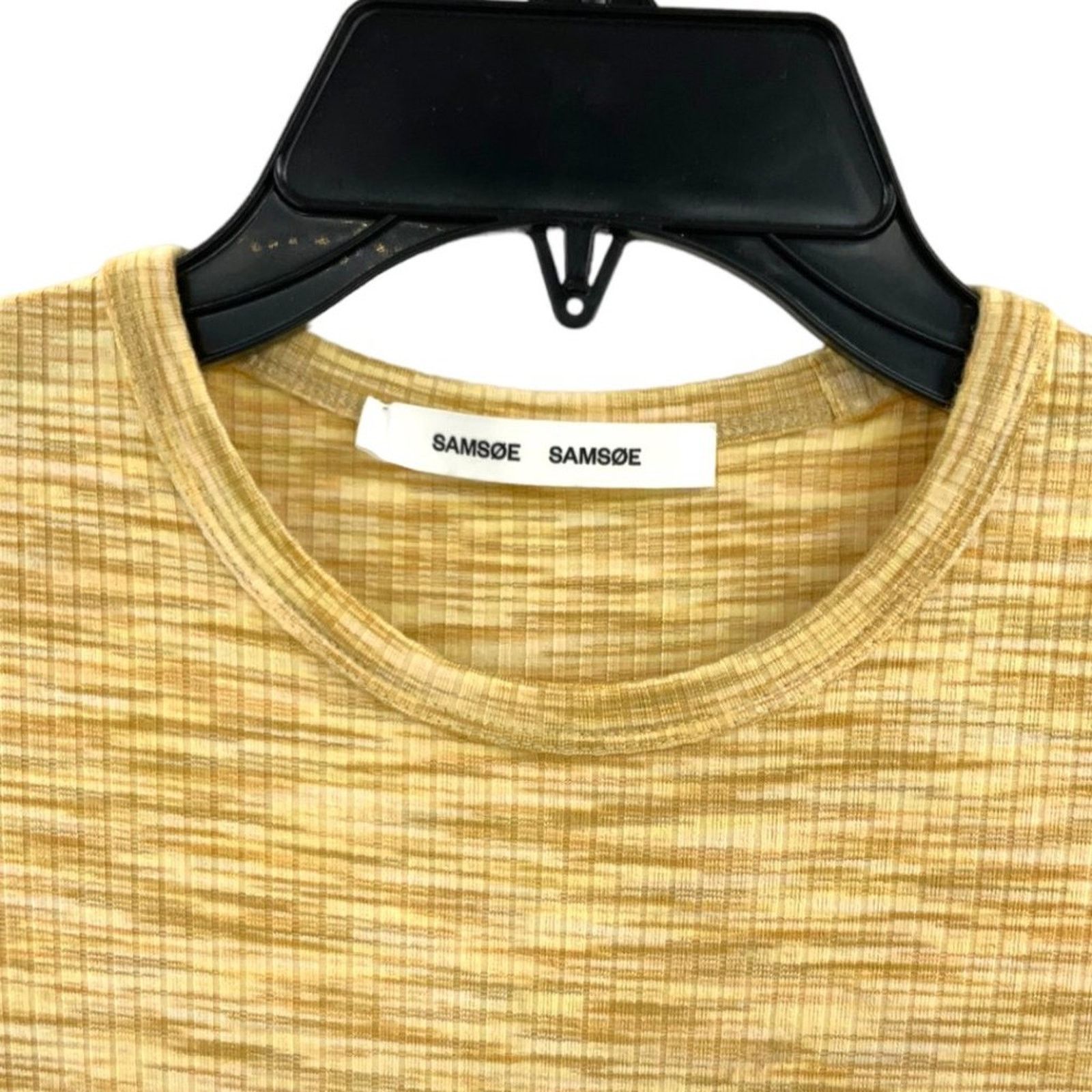 Samsoe Samsoe SAMSOE SAMSOE Hilde Desert Yellow Knit Dress XXS $190 MSRP Size XXS / US 00 / IT 34 - 3 Thumbnail
