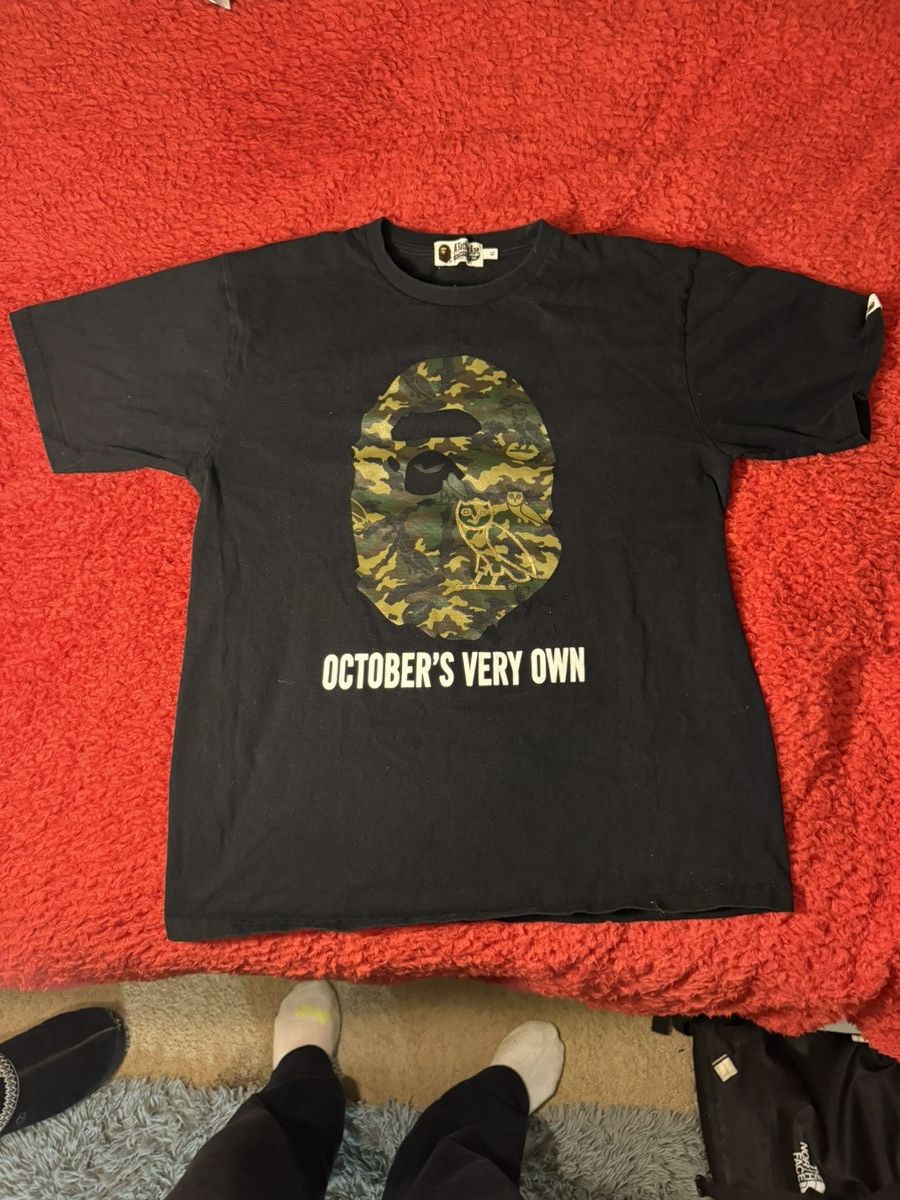 BAPE X OVO black tee