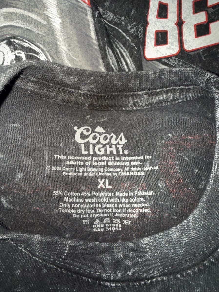 NASCAR Coors Light NASCAR Tee Size US XL / EU 56 / 4 - 5 Thumbnail