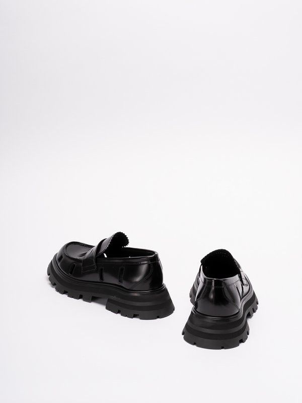 Alexander McQueen o1y0225 Loafers in Black Size US 9 / IT 39 - 3 Thumbnail