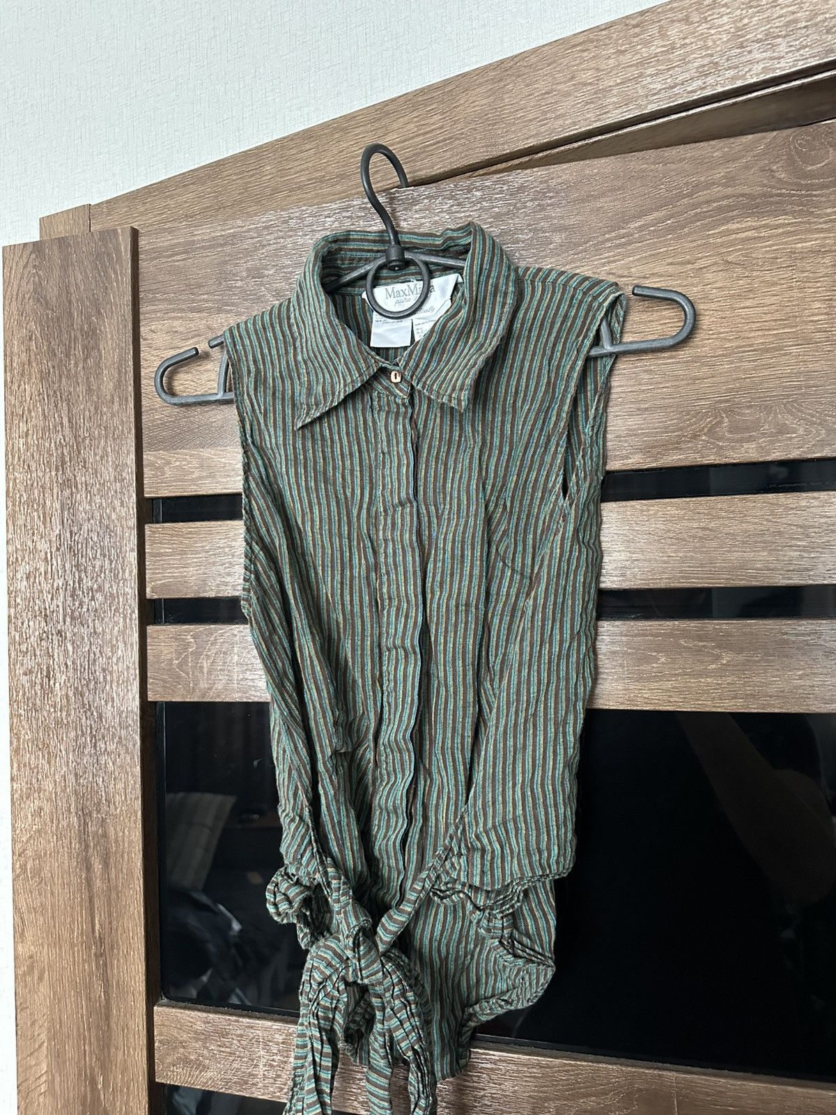 Max Mara Max Mara Linen Shirt Button Up Blouse Size S / US 4 / IT 40 - 3 Thumbnail