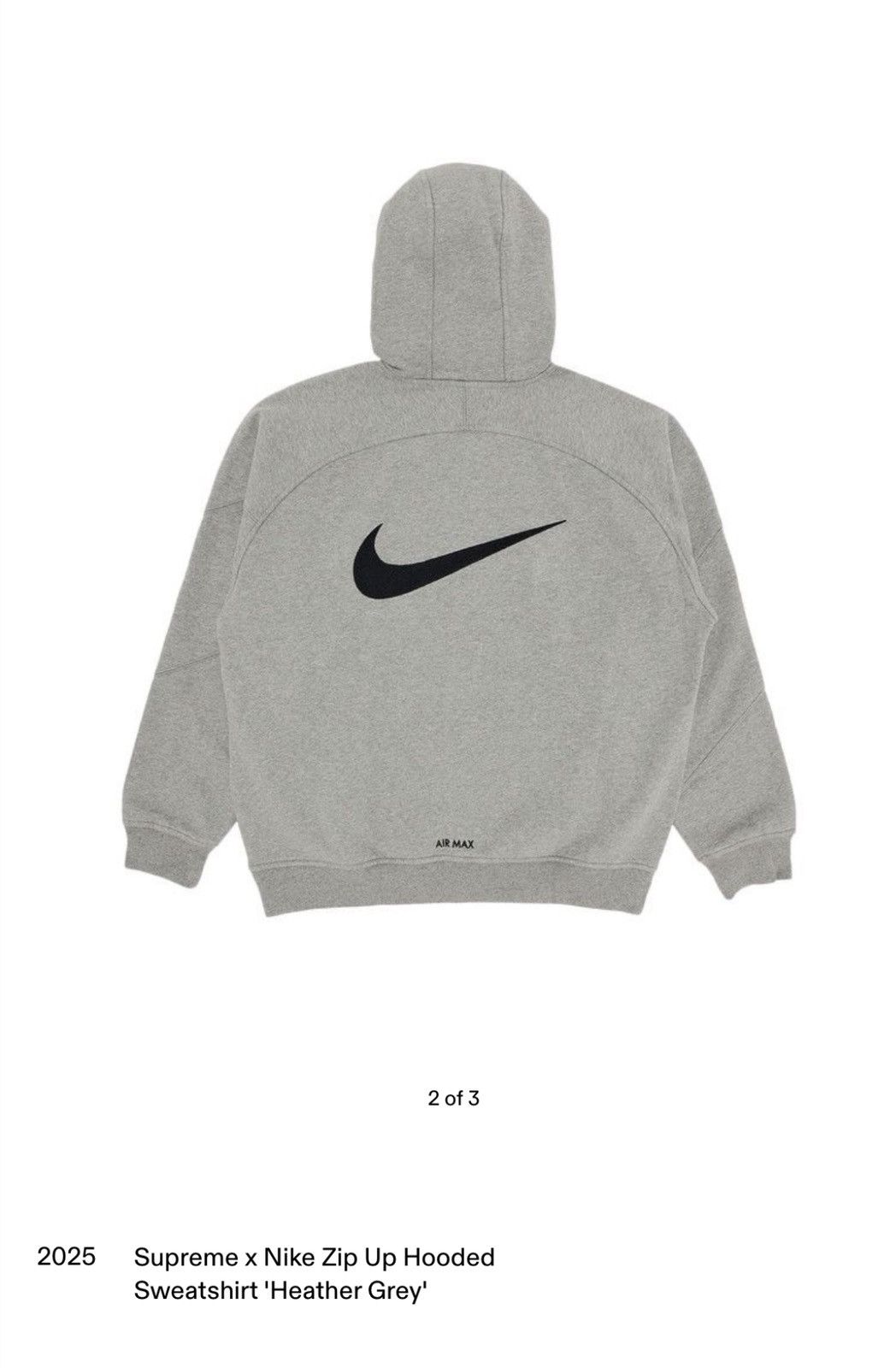 Nike × Supreme Supreme®/Nike® Zip Up Hooded Sweatshirt Size US XL / EU 56 / 4 - 5 Thumbnail