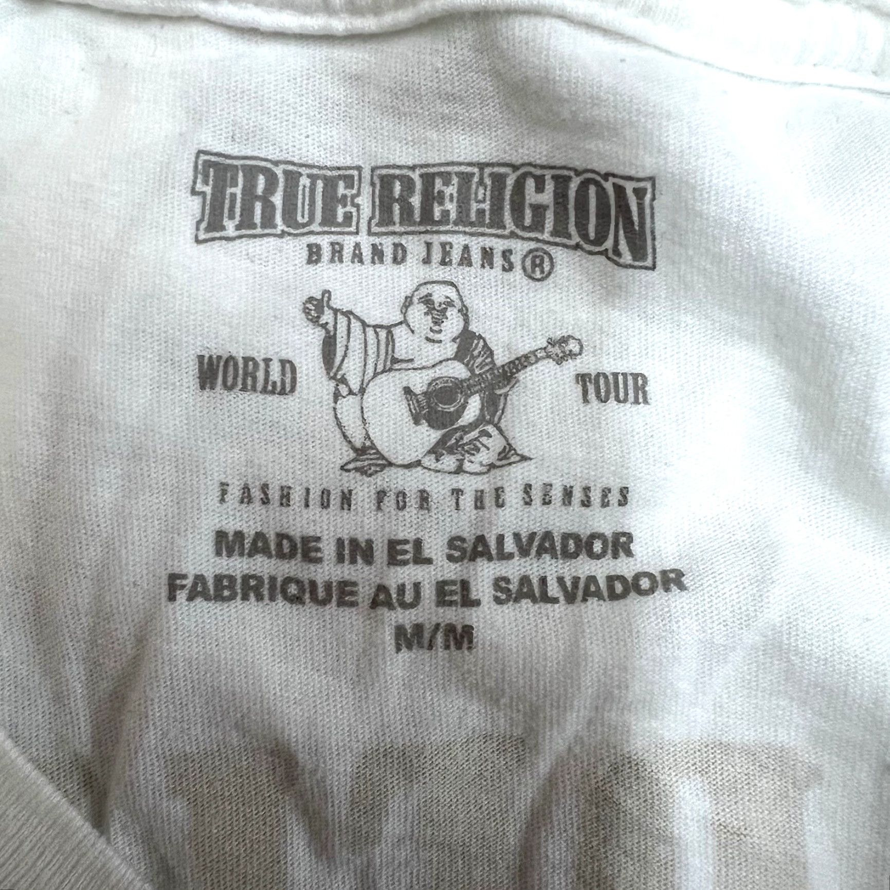 True Religion VINTAGE True Religion White Cotton T-Shirt Adult Medium Short Sleeve Crew Neck Logo Graphic 2020s Mens Size US M / EU 48-50 / 2 - 6 Thumbnail