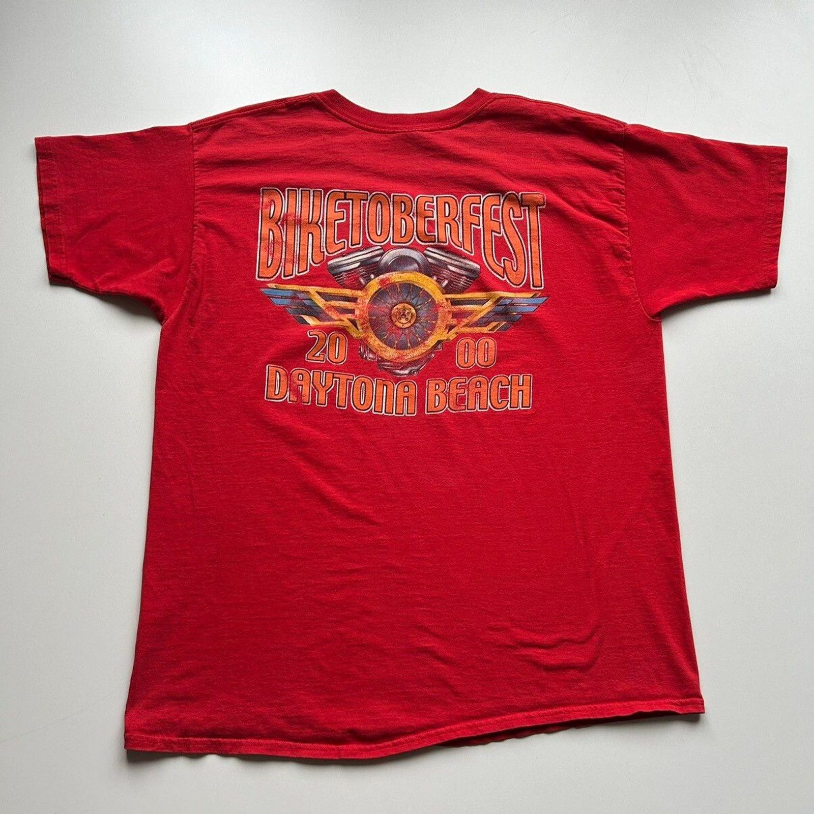 Fruit Of The Loom Vintage 90s Bad Boy Bad Toys Biker Motorcycle Art T Shirt XL Size US XL / EU 56 / 4 - 3 Thumbnail