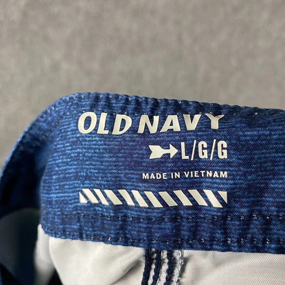 Old Navy Old Navy Swim Trunks Men's Large Blue Drawstring Polyester L Size US 34 / EU 50 - 6 Thumbnail