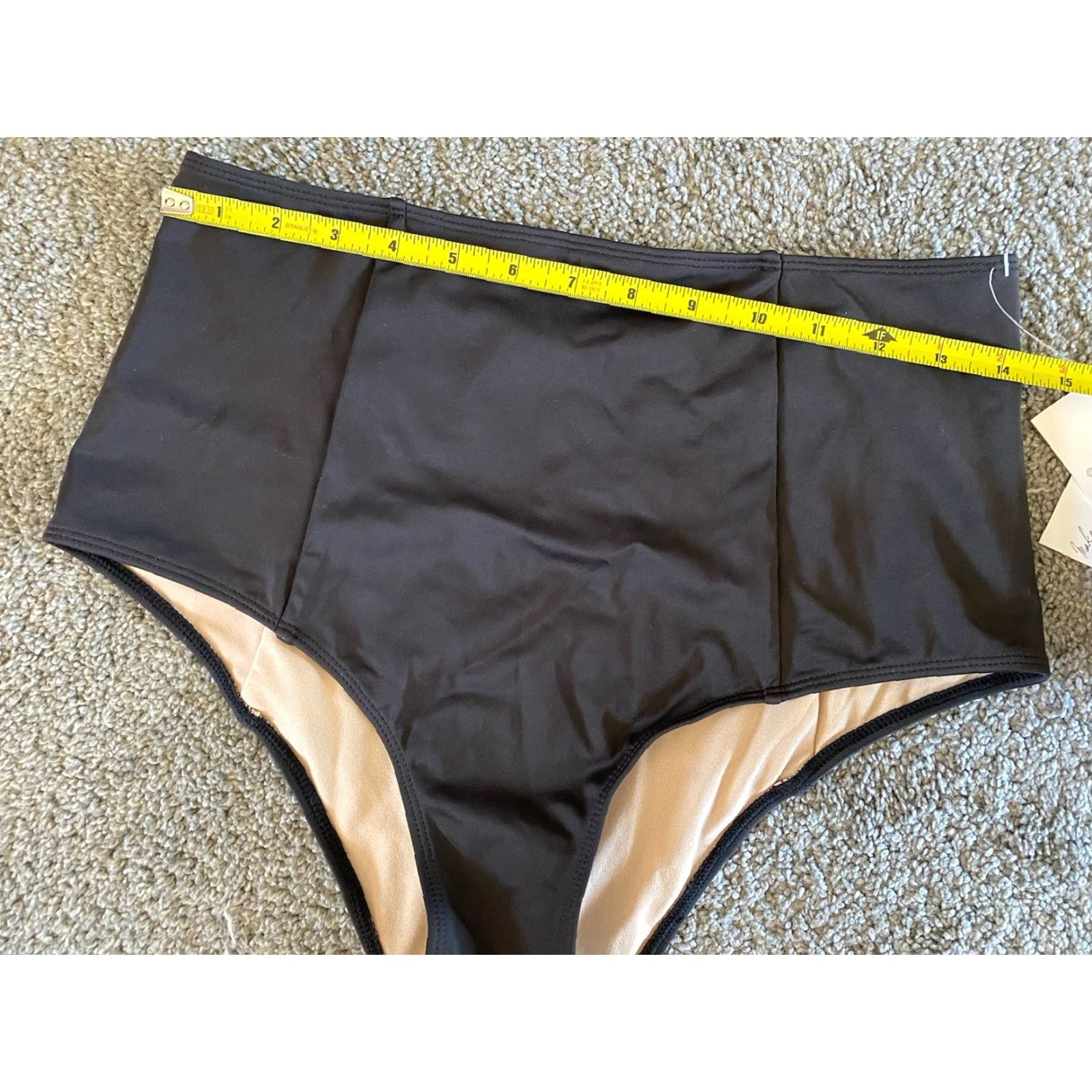 Vintage NWT Kortni Jeane Women’s Swimsuit Bottom Large Black Beach Womens L Black Bottom Size 36" / US 14 / IT 50 - 5 Thumbnail