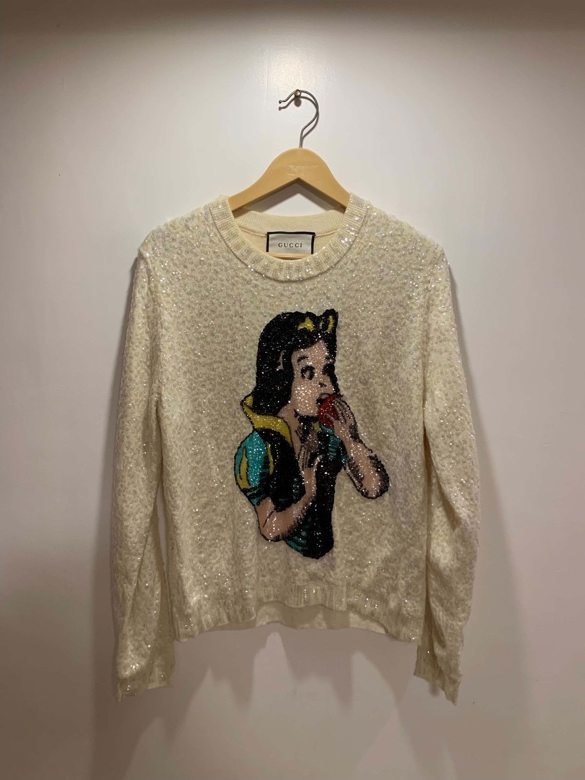 Gucci GUCCI Snow White Sequin Wool Knit Sweater Size M / US 6-8 / IT 42-44 - 2 Thumbnail