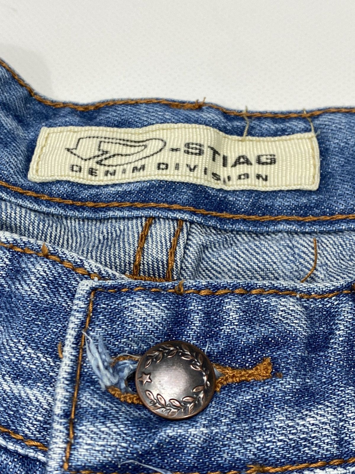 Vintage 🔥LASTDROP🔥 Y2K L Low Rise Starfish Flared Denim Jeans Pants Size 32" / US 10 / IT 46 - 13 Thumbnail