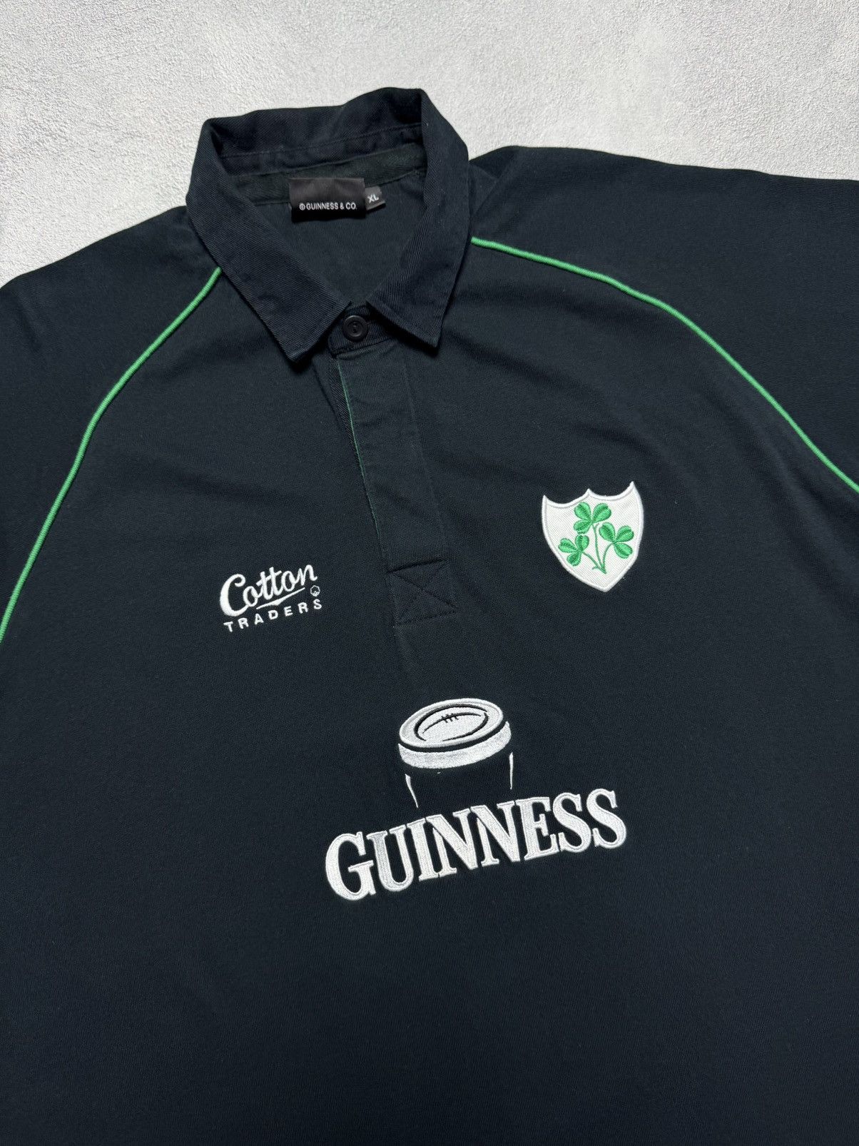 Cotton Traders Ireland Rugby Shirt Jersey Cotton Traders Guinness Size US XL / EU 56 / 4 - 3 Thumbnail