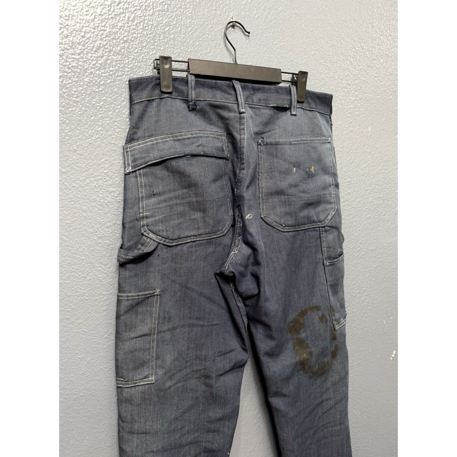 Vintage VINTAGE Toughskins Sanforized Blue Cotton Men’s Carpenter Pants Sz 32 1960s Mens Size US 32 / EU 48 - 2 Thumbnail