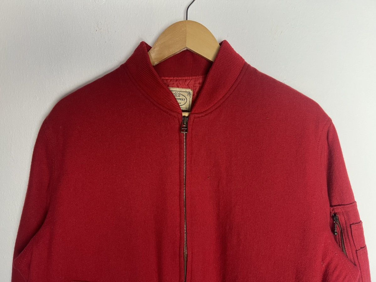 Japanese Brand Vintage Red Bomber Jacket Sab Street by Atelier Sab Size US L / EU 52-54 / 3 - 3 Thumbnail