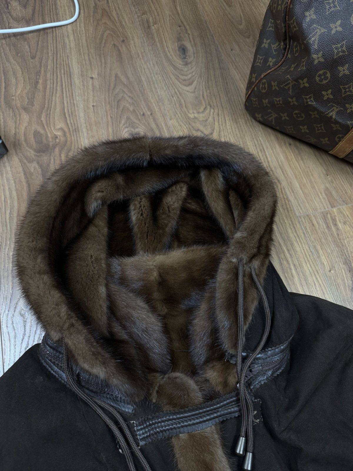 Sagafurs Rare reversible natural mink fur coat original item Size XL / US 12-14 / IT 48-50 - 4 Thumbnail