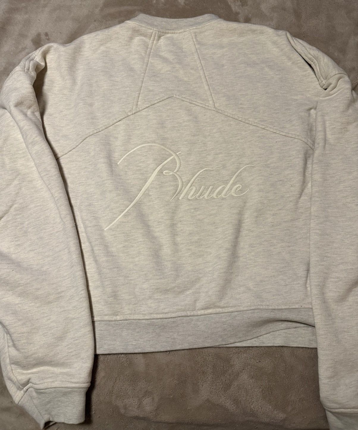 Rhude RHUDE beige crewneck Size M Size US M / EU 48-50 / 2 - 1 Thumbnail