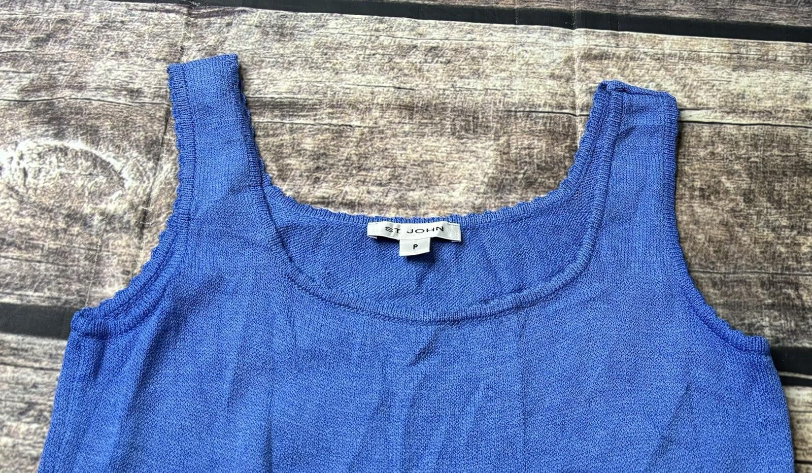 St. John St. John Tank Top Women's Size Petite Knit USA Wool Blend Size S / US 4 / IT 40 - 6 Thumbnail
