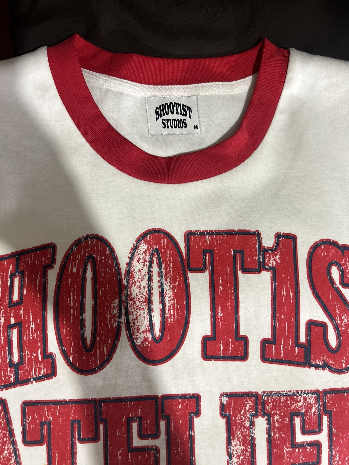 Vintage White and red Shoot1st Atelier jersey Size US M / EU 48-50 / 2 - 3 Thumbnail