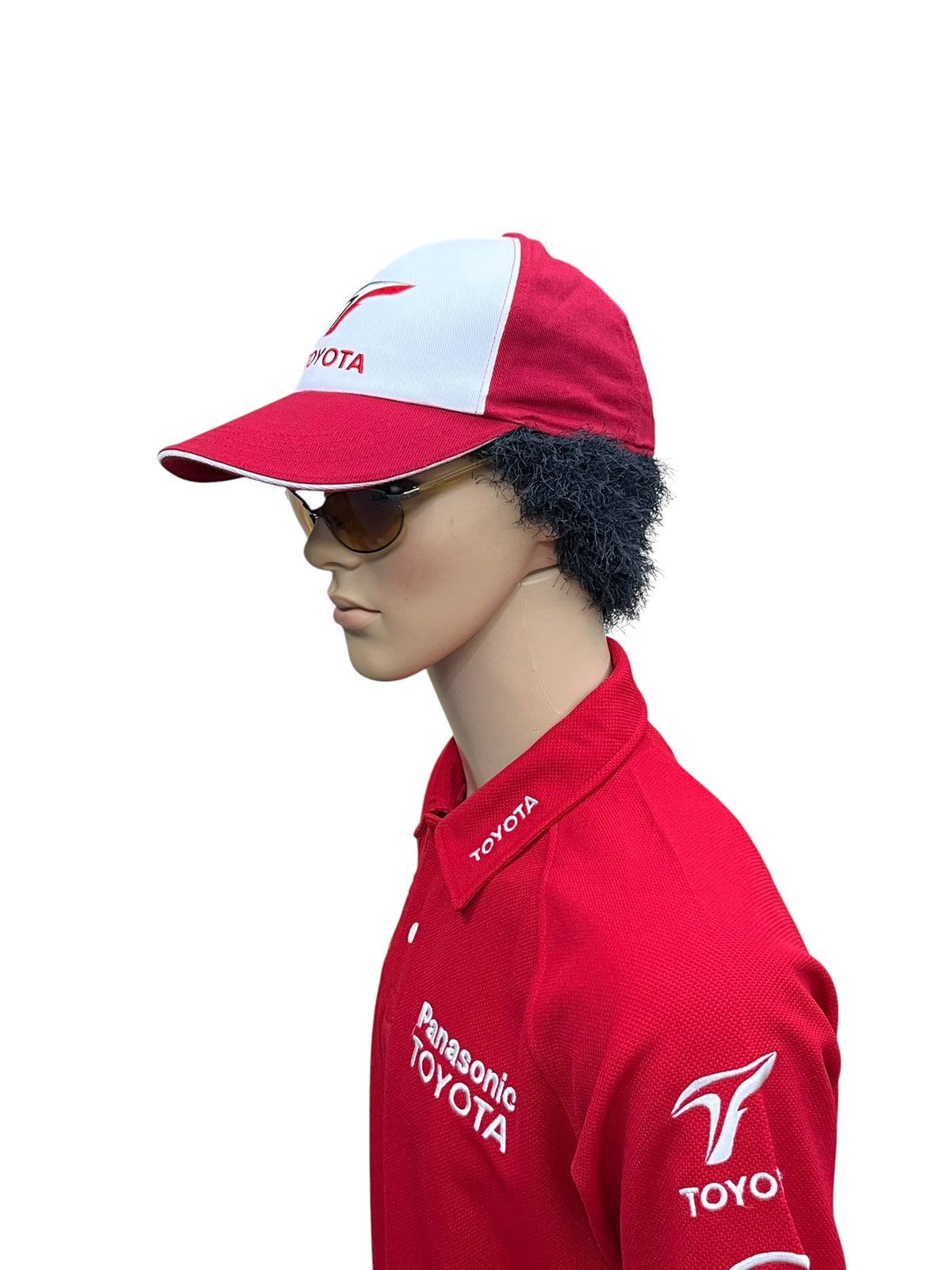 Formula 1 90’s TOYOTA F1 TEAM JAPAN Velcro Strapback Hat Made In Japan Size ONE SIZE - 2 Thumbnail